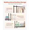 image:imageVEVOR Over The Washer and Dryer Storage Shelf 4 Tier Laundry Room Drying Rack with Hanger Rod and Hooks Adjustable Over Washer and Dryer Shelves Laundry Room Shelf Storage Space Saver BlackBlack