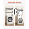 image:imageVEVOR Over The Washer and Dryer Storage Shelf 4 Tier Laundry Room Drying Rack with Hanger Rod and Hooks Adjustable Over Washer and Dryer Shelves Laundry Room Shelf Storage Space Saver BlackBlack
