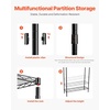 image:imageVEVOR Over The Washer and Dryer Storage Shelf 4 Tier Laundry Room Drying Rack with Hanger Rod and Hooks Adjustable Over Washer and Dryer Shelves Laundry Room Shelf Storage Space Saver BlackBlack