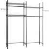 image:imageVEVOR Over The Washer and Dryer Storage Shelf 4 Tier Laundry Room Drying Rack with Hanger Rod and Hooks Adjustable Over Washer and Dryer Shelves Laundry Room Shelf Storage Space Saver BlackBlack