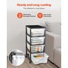 image:imageVEVOR Plastic Storage Drawers 2 Pack Storage Organizer Drawer 6 Drawers Closet Organization and Storage Dividers Dresser Organizer Clear Bins for Office Supplies Craft Rooms Classrooms and Home4 Drawers
