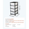 image:imageVEVOR Plastic Storage Drawers 2 Pack Storage Organizer Drawer 6 Drawers Closet Organization and Storage Dividers Dresser Organizer Clear Bins for Office Supplies Craft Rooms Classrooms and Home4 Drawers