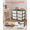image:imageVEVOR Plastic Storage Drawers 2 Pack Storage Organizer Drawer 6 Drawers Closet Organization and Storage Dividers Dresser Organizer Clear Bins for Office Supplies Craft Rooms Classrooms and Home6 Drawers