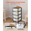 image:imageVEVOR Plastic Storage Drawers 2 Pack Storage Organizer Drawer 6 Drawers Closet Organization and Storage Dividers Dresser Organizer Clear Bins for Office Supplies Craft Rooms Classrooms and Home4 Drawers