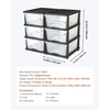 image:imageVEVOR Plastic Storage Drawers 2 Pack Storage Organizer Drawer 6 Drawers Closet Organization and Storage Dividers Dresser Organizer Clear Bins for Office Supplies Craft Rooms Classrooms and Home6 Drawers