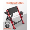image:imageVEVOR Preacher Curl Bench Strength Training Benches Max Load 660 LBS Home Gym Fitness Equipment Seated Arm Isolated Barbell Dumbbell Bicep Station Adjustable Weight Bench with Bar Holders