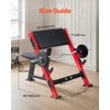 image:imageVEVOR Preacher Curl Bench Strength Training Benches Max Load 660 LBS Home Gym Fitness Equipment Seated Arm Isolated Barbell Dumbbell Bicep Station Adjustable Weight Bench with Bar Holders