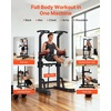 image:imageVEVOR Pull Up Bar 330 LBS Power Tower Dip Station Workout Dip Station with HShaped Stable Base amp Assistance Platform Adjustable 9 Level Height Pullup Stand for Back 3Level Adjustable Elbow Pads