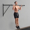 image:imageVEVOR Pull Up Bar MultiGrip Wall Mounted Pull Ups 50 in Width Multifunctional Chin Up Training Station Heavy Duty Steel Upper Body Workout Bars with Hangers 440 lbs Weight Capacity for Home GymJoist Mount