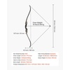 image:imageVEVOR Recurve Bow and Arrows Kit 60 inch Wooden Takedown Bows Right Handed Ergonomic Archery Recurve Bow Package Longbow for Outdoor Target Training Practice Hunting Beginners to Advanced50LB