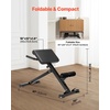 image:imageVEVOR Roman Chair Hyperextension Bench 250 lbs Adjustable amp Foldable Extension Machine MultiFunction Exercise Equipment for Glute Hamstring Back and Ab Workout Fitness Weight Bench for Home Gym