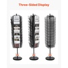image:imageVEVOR Rotating Brochure Display Rack 30 Pockets Mesh Magazine Literature Display Stand Portable Floor Standing Magazine Rack Metal Newspaper Catalog Holders for Shop Exhibitions Office Trade Show14 x 14 x 6575 in