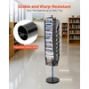 image:imageVEVOR Rotating Brochure Display Rack 30 Pockets Mesh Magazine Literature Display Stand Portable Floor Standing Magazine Rack Metal Newspaper Catalog Holders for Shop Exhibitions Office Trade Show14 x 14 x 6575 in