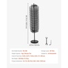 image:imageVEVOR Rotating Brochure Display Rack 30 Pockets Mesh Magazine Literature Display Stand Portable Floor Standing Magazine Rack Metal Newspaper Catalog Holders for Shop Exhibitions Office Trade Show14 x 14 x 6575 in