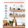 image:imageVEVOR Shelf Pilaster 363inch 8 Pack Adjustable Shelf Brackets Steel Mortise Mount Pilaster Strip Standards with 32 Screws Suitable for Wall Shelving System Cabinet Closet Organization60inch