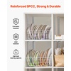 image:imageVEVOR Shelf Pilaster 363inch 8 Pack Adjustable Shelf Brackets Steel Mortise Mount Pilaster Strip Standards with 32 Screws Suitable for Wall Shelving System Cabinet Closet Organization727inch