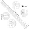 image:imageVEVOR Shelf Pilaster 363inch 8 Pack Adjustable Shelf Brackets Steel Mortise Mount Pilaster Strip Standards with 32 Screws Suitable for Wall Shelving System Cabinet Closet Organization60inch