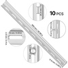 image:imageVEVOR Shelf Pilaster 363inch 8 Pack Adjustable Shelf Brackets Steel Mortise Mount Pilaster Strip Standards with 32 Screws Suitable for Wall Shelving System Cabinet Closet Organization39inch