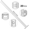 image:imageVEVOR Shelf Pilaster 363inch 8 Pack Adjustable Shelf Brackets Steel Mortise Mount Pilaster Strip Standards with 32 Screws Suitable for Wall Shelving System Cabinet Closet Organization727inch
