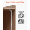 image:imageVEVOR Shelf Pilaster 363inch 8 Pack Adjustable Shelf Brackets Steel Mortise Mount Pilaster Strip Standards with 32 Screws Suitable for Wall Shelving System Cabinet Closet OrganizationHorizontal Brackets