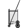 image:imageVEVOR Shopping Cart Folding Grocery Utility Cart with Dual Baskets Waterproof Liner amp Wheels 100 LBS Large Load Capacity Heavy Duty Laundry Basket for Laundry Shopping Camping Grocery LuggageSmall