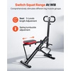 image:imageVEVOR Squat Machine Deep Squat Rowing Machine for Home Easy Setup amp Foldable Exercise Equipment Glute Trainer Machine with 23 HighStrength Resistance Bands Glutes amp Leg Home Workout Machine3 HighStrength Resistance Bands