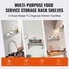 image:imageVEVOR Stainless Steel Wall Shelf 86 x 162 Pack with Backsplash Holds 44 lbs Ideal for Kitchen Bar Restaurant Home Hotel12 x 36