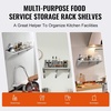 image:imageVEVOR Stainless Steel Wall Shelf 86 x 162 Pack with Backsplash Holds 44 lbs Ideal for Kitchen Bar Restaurant Home Hotel18 x 72