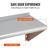 image:imageVEVOR Stainless Steel Wall Shelf 86 x 162 Pack with Backsplash Holds 44 lbs Ideal for Kitchen Bar Restaurant Home Hotel18 x 72