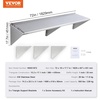 image:imageVEVOR Stainless Steel Wall Shelf 86 x 162 Pack with Backsplash Holds 44 lbs Ideal for Kitchen Bar Restaurant Home Hotel18 x 72