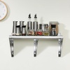 image:imageVEVOR Stainless Steel Wall Shelf 86 x 162 Pack with Backsplash Holds 44 lbs Ideal for Kitchen Bar Restaurant Home Hotel18 x 72