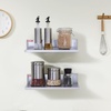image:imageVEVOR Stainless Steel Wall Shelf 86 x 162 Pack with Backsplash Holds 44 lbs Ideal for Kitchen Bar Restaurant Home Hotel86 x 162PCS