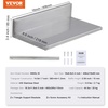 image:imageVEVOR Stainless Steel Wall Shelf 86 x 162 Pack with Backsplash Holds 44 lbs Ideal for Kitchen Bar Restaurant Home Hotel86 x 162PCS
