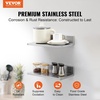 image:imageVEVOR Stainless Steel Wall Shelf 86 x 162 Pack with Backsplash Holds 44 lbs Ideal for Kitchen Bar Restaurant Home Hotel86 x 162PCS