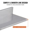 image:imageVEVOR Stainless Steel Wall Shelf 86 x 162 Pack with Backsplash Holds 44 lbs Ideal for Kitchen Bar Restaurant Home Hotel86 x 162PCS