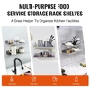 image:imageVEVOR Stainless Steel Wall Shelf 86 x 162 Pack with Backsplash Holds 44 lbs Ideal for Kitchen Bar Restaurant Home Hotel86 x 242PCS