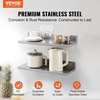 image:imageVEVOR Stainless Steel Wall Shelf 86 x 162 Pack with Backsplash Holds 44 lbs Ideal for Kitchen Bar Restaurant Home Hotel86 x 242PCS