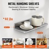 image:imageVEVOR Stainless Steel Wall Shelf 86 x 162 Pack with Backsplash Holds 44 lbs Ideal for Kitchen Bar Restaurant Home Hotel86 x 242PCS