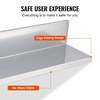 image:imageVEVOR Stainless Steel Wall Shelf 86 x 162 Pack with Backsplash Holds 44 lbs Ideal for Kitchen Bar Restaurant Home Hotel86 x 242PCS