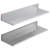 image:imageVEVOR Stainless Steel Wall Shelf 86 x 162 Pack with Backsplash Holds 44 lbs Ideal for Kitchen Bar Restaurant Home Hotel86 x 302PCS