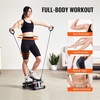 image:imageVEVOR Stair Stepper Mini Stepper for Exercise at Home Hydraulic Fitness Stepper with Resistance Bands Full Body Workout Cardio Equipment Stair ClimberAdjustable Stair Stepper
