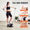 image:imageVEVOR Stair Stepper Mini Stepper for Exercise at Home Hydraulic Fitness Stepper with Resistance Bands Full Body Workout Cardio Equipment Stair ClimberStair Stepper