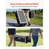 image:imageVEVOR Storage Trunk Set of 2 Wooden Suitcase Storage Boxes with Padlocks Large Trunk Includes Casters amp 3 Metal Handles Decorative Store Chest with Lids for Travel Apartment Dorm PinkBlack