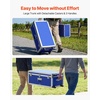 image:imageVEVOR Storage Trunk Set of 2 Wooden Suitcase Storage Boxes with Padlocks Large Trunk Includes Casters amp 3 Metal Handles Decorative Store Chest with Lids for Travel Apartment Dorm PinkBlue