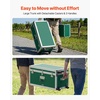 image:imageVEVOR Storage Trunk Set of 2 Wooden Suitcase Storage Boxes with Padlocks Large Trunk Includes Casters amp 3 Metal Handles Decorative Store Chest with Lids for Travel Apartment Dorm PinkGreen