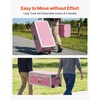 image:imageVEVOR Storage Trunk Set of 2 Wooden Suitcase Storage Boxes with Padlocks Large Trunk Includes Casters amp 3 Metal Handles Decorative Store Chest with Lids for Travel Apartment Dorm PinkPink
