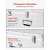 image:imageVEVOR Storage Trunk Set of 2 Wooden Suitcase Storage Boxes with Padlocks Large Trunk Includes Casters amp 3 Metal Handles Decorative Store Chest with Lids for Travel Apartment Dorm PinkWhite