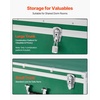 image:imageVEVOR Storage Trunk Set of 2 Wooden Suitcase Storage Boxes with Padlocks Large Trunk Includes Casters amp 3 Metal Handles Decorative Store Chest with Lids for Travel Apartment Dorm PinkGreen