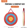 image:imageVEVOR Straw Archery Targets 20 Round Archery Target for Backyard Traditional Solid Straw RedStraw Target 3 Layers