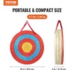image:imageVEVOR Straw Archery Targets 20 Round Archery Target for Backyard Traditional Solid Straw RedStraw Target 5 Layers